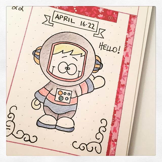 Doodle astronaut