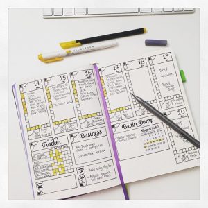 August weekly layouts