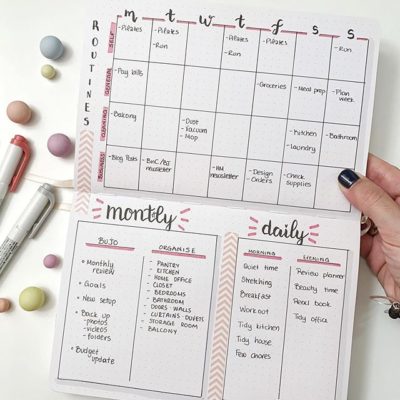 My Routines in my journal